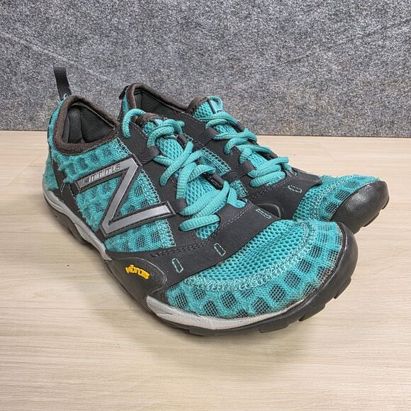 New Balance Minimus Trail Running Shoes Vibram Sole Green WT10CG Womens Size 7.5 - Picture 2 of 11